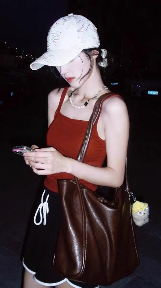 SUNJ3925蚕丝方领乳胶胸垫吊带 商品图2