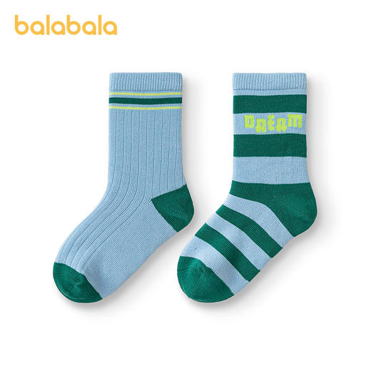 【商场同款】巴拉巴拉儿童袜子秋冬男童女童棉袜学生打底萌两双装 商品图4
