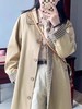 余煦格子拼接风衣3116秋上新款时尚百搭显瘦外套 商品缩略图0