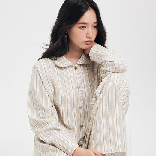 （合作款）全棉亲肤・翻领家居服套装yb1013005 商品图0