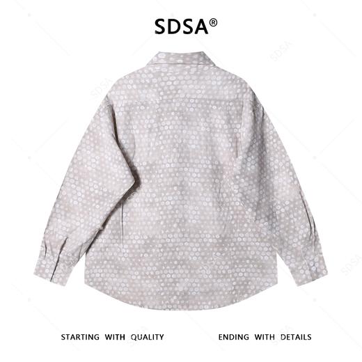 24764SDSA男士秋冬新款痞帅男装潮牌撞色领带设计长袖衬衫时尚简约衬衣 商品图5