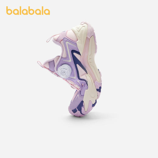 巴拉巴拉童鞋女童运动鞋舒适秋冬透气防滑网布鞋潮流旋钮扣老爹鞋 商品图2