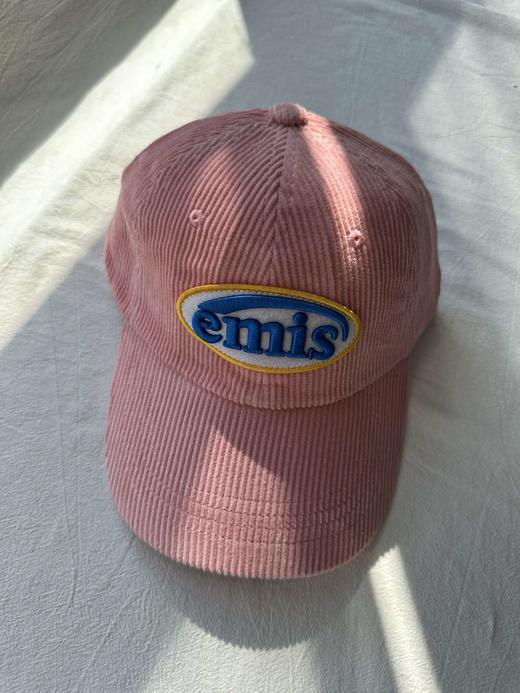 贝壳三 秋冬情侣款灯芯绒软顶棒球帽小众字母刺绣鸭舌帽C091312 商品图9