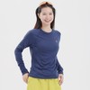纳趣户外速干衣天丝羊毛无缝一体织运动速干长袖T恤跑步健身女款 商品缩略图2