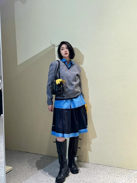 缪缪 秋冬走秀款 机车风复古长靴 酷飒酷飒的（ZX*DBG） 商品图12