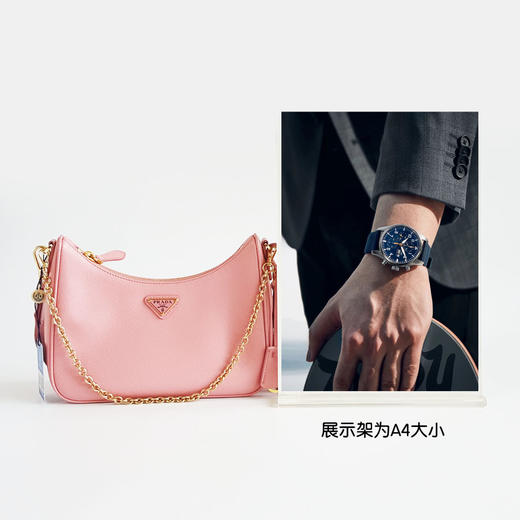 【95新】Prada普拉达花瓣粉色全皮hobo三合一单肩斜挎包 女士 110925NJS09 现售价：8180 商品图10