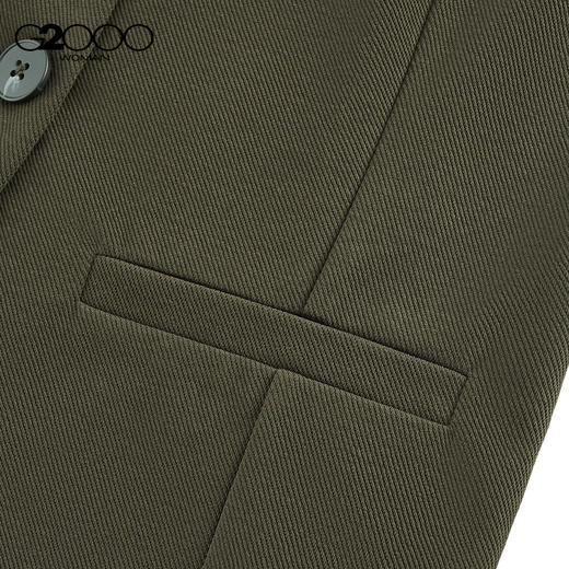 G2000女装FW25商场新款【棉质多面弹性】时尚百搭背心休闲衬衫56243460 商品图4