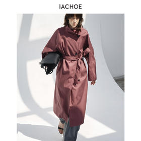 棉仓3671509002-长款全棉风衣