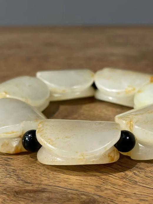 金沁白玉龟壳形勒子手链，顺丰包邮 商品图7