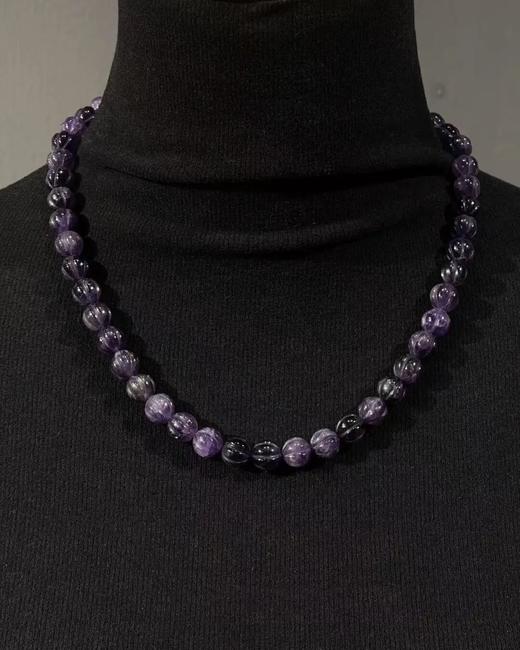 紫晶瓜棱珠首饰三件套组，顺丰包邮 商品图5