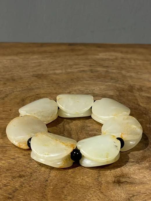 金沁白玉龟壳形勒子手链，顺丰包邮 商品图2