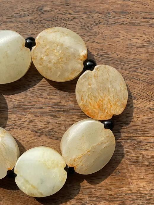 金沁白玉龟壳形勒子手链，顺丰包邮 商品图13