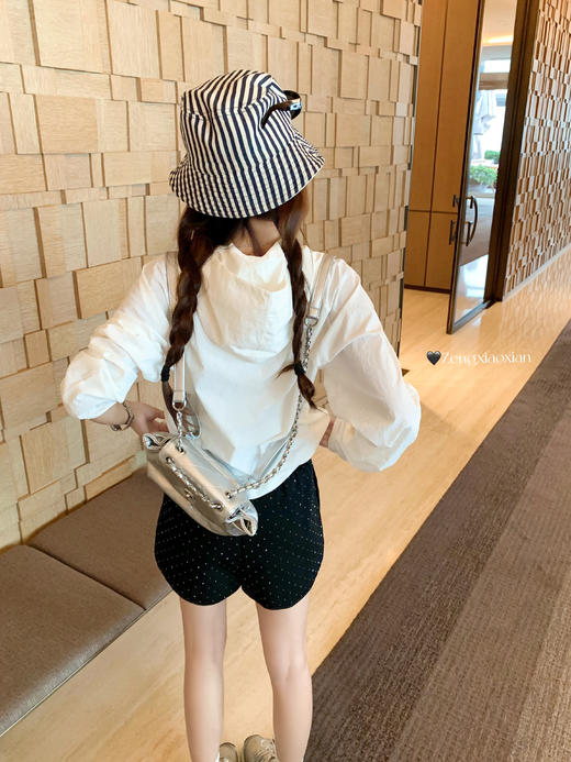 <曾小咸推荐> 现货秒杀！微信超特价！韩系黑色带钻休闲短裤 日常129.99 立减70 秒杀59.99！ 商品图9