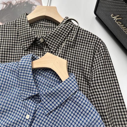 isabelle marran之禾同款秋季简约格纹衬衫JS3692865 商品图0