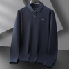 【100%棉】【DDP】大依优型大码男装内里磨毛长袖POLO加肥加大码商务休闲翻领纯棉长袖T恤打底衫 商品缩略图5