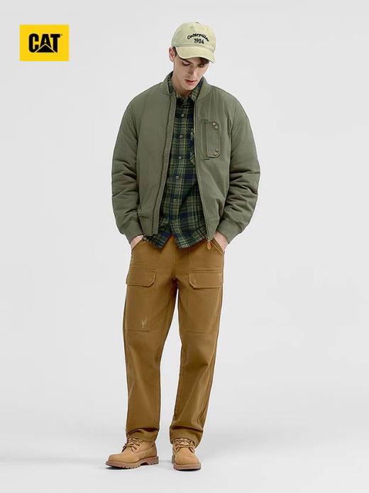 【云粉节】【95折】6楼卡特CAT秋冬款短款棉服军绿色CO3QJW31171C76，吊牌价1098，现价1043 商品图2