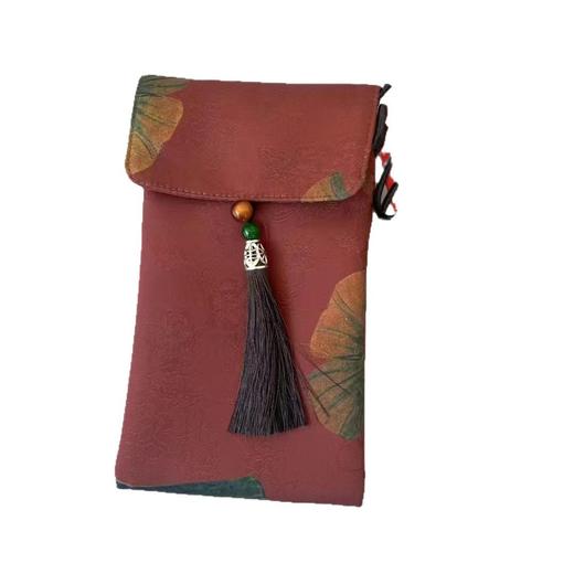 手机包新款高端防香云纱斜跨包手机包复古包收纳女士中国风休闲包 商品图3