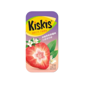 【超市】KisKis无糖薄荷糖(茉莉草莓味)21g