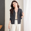 CC2025春秋新款连帽针织开衫女宽松休闲卫衣时尚洋气短毛衣外套上衣 商品缩略图0