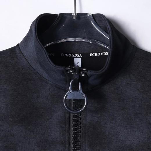 WY1077SDSA男士秋冬新款痞帅男装潮牌扎染半拉链立领卫衣百搭时尚上衣 商品图2