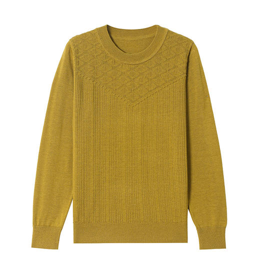 CC针织长袖上衣春秋2025新款复古风女宽松气质圆领毛衣打底衫 商品图4