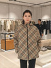 914-4 排他性独家圆正 BB 男士格纹/纯色 双面穿连帽夹克/外套 老朱176/146穿S码 商品缩略图3