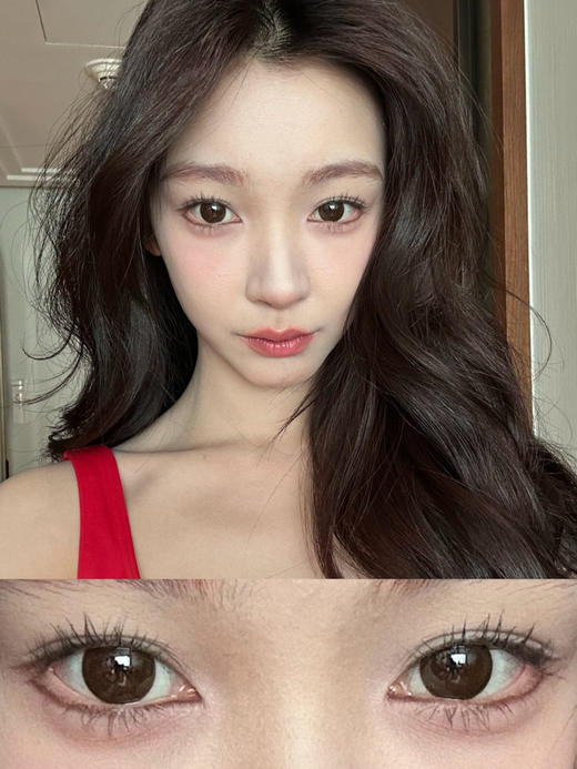 【半年抛美瞳】茶叶蛋jellydoll  | 大直径14.5 着色14.3参考值 |  自然美瞳 无锁边设计美瞳 易梦玲同款美瞳 商品图4