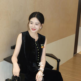 良木礼——真丝丝绒马甲