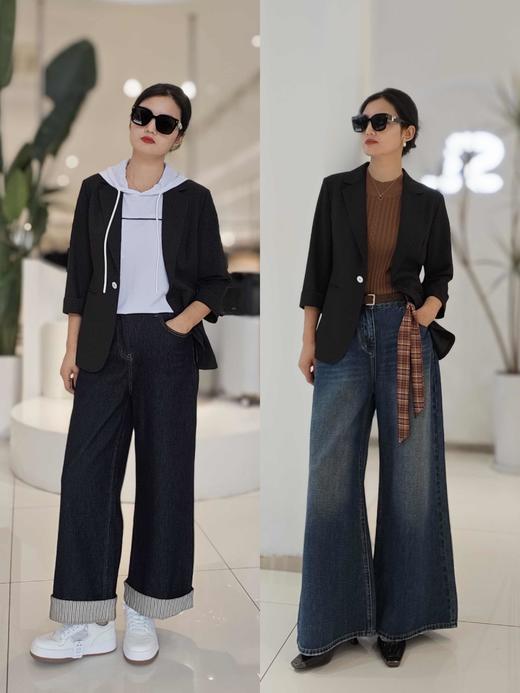 580851春.上新 经典精致小西服 黑/白/卡其三色 商品图3