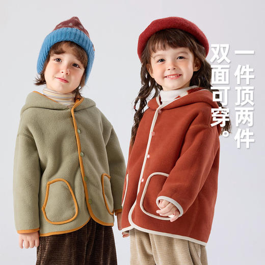 【两面穿】嘟嘟家儿童外套冬季男童卡通上衣冬装女童衣服洋气童装⭐️ 商品图1