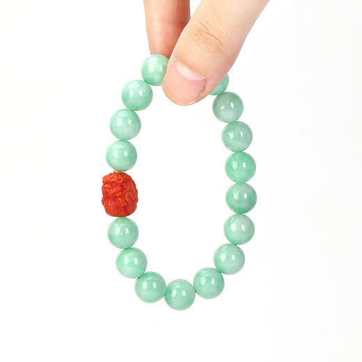 好运连珠 天禄翠庭 天然南红貔貅手串 商品图2