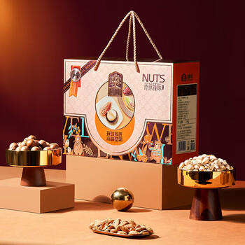 臻味高端坚果干果礼盒1400g休闲零食大礼包礼品企业团购福利送礼 商品图2