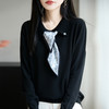 CC气质轻奢打底衫秋冬洋气减龄毛衣女2025新款翻领针织内搭上衣 商品缩略图1