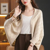 CC不规则上衣女春秋外搭针织披肩气质高级感毛衣开衫外套2025年新款 商品缩略图0