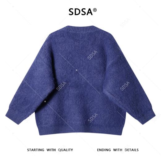 8272SDSA男士秋冬新款痞帅男装潮流V领针织衫宽松型时尚慵懒风毛衣 商品图5