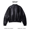 58810SDSA男士秋冬新款痞帅男装潮牌短款拉链翻领皮衣夹克百搭高街上衣 商品缩略图5
