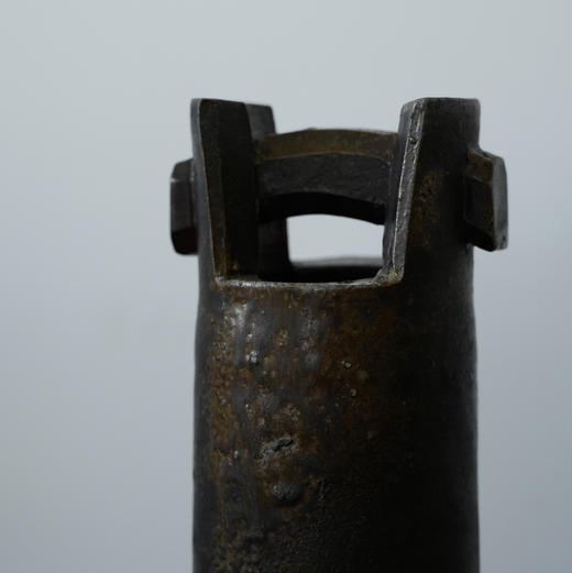 日本中古诧寂风备前烧提梁花器 商品图1