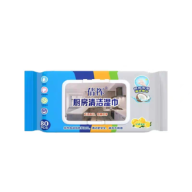 倩挥 厨房清洁湿巾 去油除污【80抽/包】