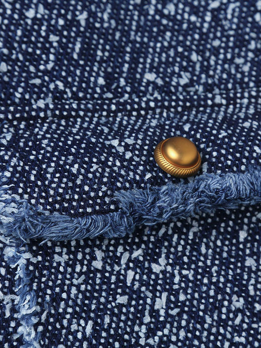 复古腔调十足！蓝调粗花呢马甲，解锁小香风新时尚 商品图3