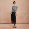 QG646斯尔丽2025新款超细纱支细腻柔软下摆设计感收褶显瘦挡肉针织上衣 商品缩略图13