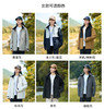 山系 情侣款拼色单层冲锋衣防水防风登山外套 男女款 帽可藏BS25696-W 商品缩略图11
