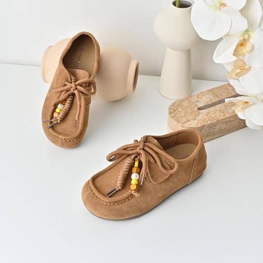 经典鲨2025年秋专柜新款牛皮革舒适美拉德爆火通勤勃肯鞋女KW392-537051 商品图3