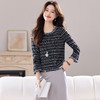 CC圆领流苏条纹打底衫女内搭2025春秋新款宽松针织衫薄款外穿毛衣 商品缩略图3