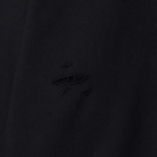 87617SDSA男士秋冬新款痞帅男装潮牌纯色破洞烫钻圆领卫衣时尚百搭上衣 商品图3