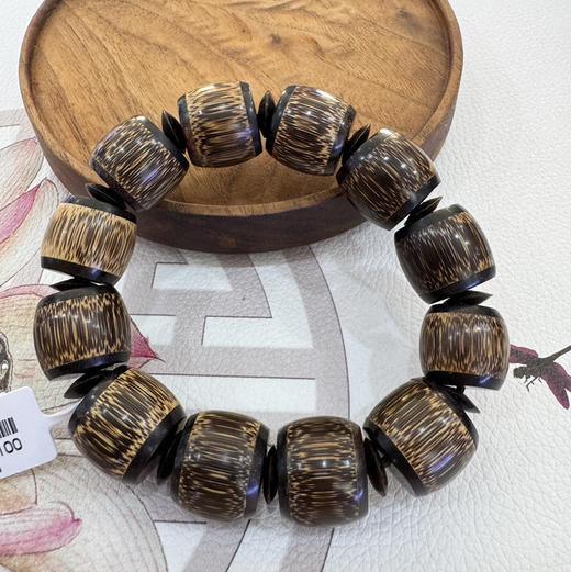 促销-小叶手工金丝竹手串15*18mm 商品图0