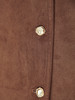 复古腔调拉满！棕色麂皮圆领短外套，打造优雅精致感 商品缩略图3