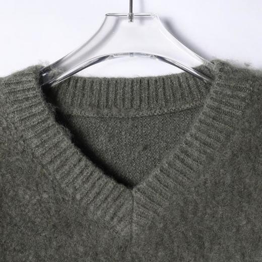 8272SDSA男士秋冬新款痞帅男装潮流V领针织衫宽松型时尚慵懒风毛衣 商品图2