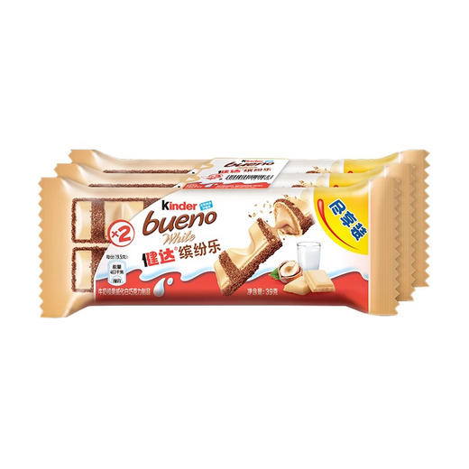 健达缤纷乐白巧克力榛果威化3个装 商品图3