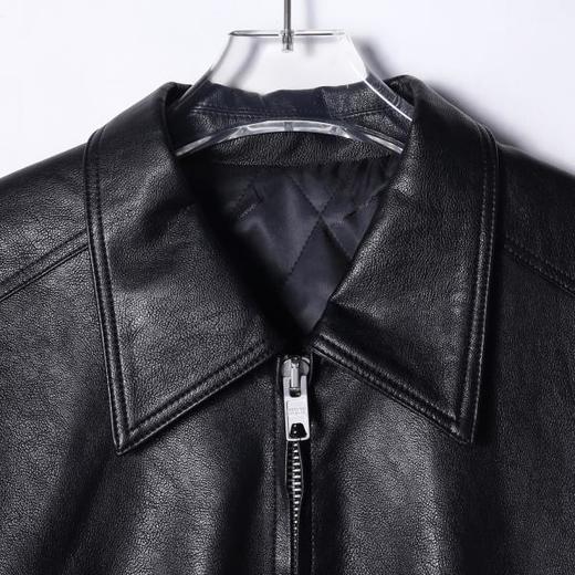 58810SDSA男士秋冬新款痞帅男装潮牌短款拉链翻领皮衣夹克百搭高街上衣 商品图2