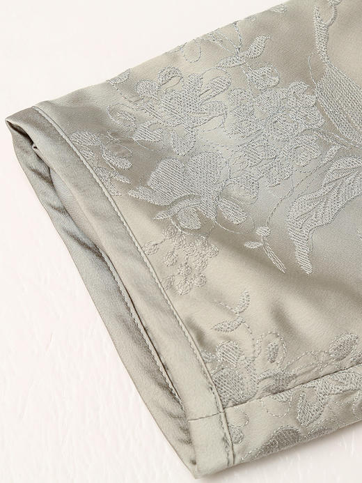 新中式美学！盘扣拼接提花袖灰色卫衣，解锁国潮时尚新体验 商品图3